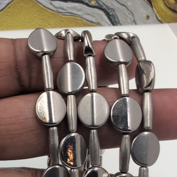 Chico's Metallic Gray Bracelet Stack Set - Picture 7 of 7